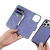 ICARER 6975092686392 2w1 etui skórzany pokrowiec z klapką iPhone 14 Pro Max Anti-RFID Wallet Case jasnofioletowy