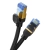 BASEUS 6932172646530 Szybki kabel sieciowy LAN RJ45 cat.7 10Gbps plecionka 1.5m czarny