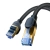 BASEUS 6932172646530 Szybki kabel sieciowy LAN RJ45 cat.7 10Gbps plecionka 1.5m czarny