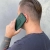 WOZINSKY 9111201941489 Silikonowe etui z podstawką etui Samsung Galaxy S21+ 5G Kickstand Case ciemno-zielone