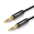 UGREEN 6957303853618 Kabel przewód audio AUX wtyczka prosta minijack 3,5 mm 1m czarny