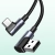 UGREEN 6957303878758 Kabel przewód kątowy USB-C - USB 2.0 480Mb/s 3A 3m czarny
