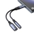 JOYROOM 6956116773861 2w1 Adapter przejściówka ładowarka + słuchawki USB-C do USB-C / mini jack 3.5mm czarny