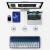 UGREEN 6957303897551 Bezprzewodowa klawiatura z podświetleniem KU101 Bluetooth USB-C niebieska