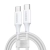 UGREEN 6941876212668 Kabel przewód USB-C w oplocie PD 100W 5A 480Mb/s 0.5m biały