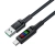 ACEFAST 6974316282785 Kabel przewód USB-A - USB-C 60W z wyświetlaczem 1.2m czarny