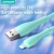 JOYROOM 6941237136640 Kabel przewód do iPhone USB-A - Lightning 3A wskaźnik ładowania 2m zielony