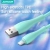 JOYROOM 6941237136701 Kabel przewód USB-A - microUSB 3A wskaźnik ładowania 2m zielony